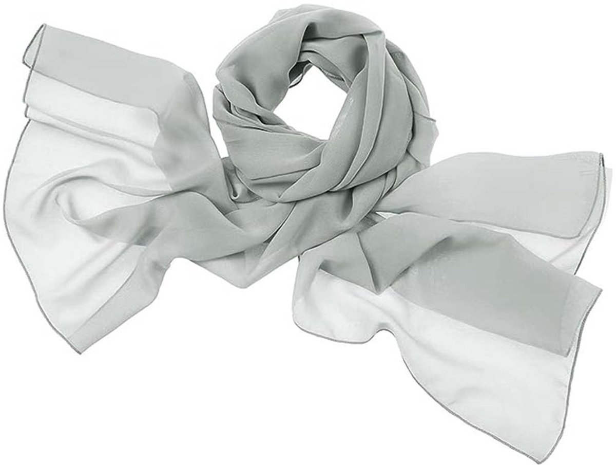 Sommer Sjaal-Festive Stola-40x40x3 cm-Katoen-Grijs-Licht Ademend-1 Stuk