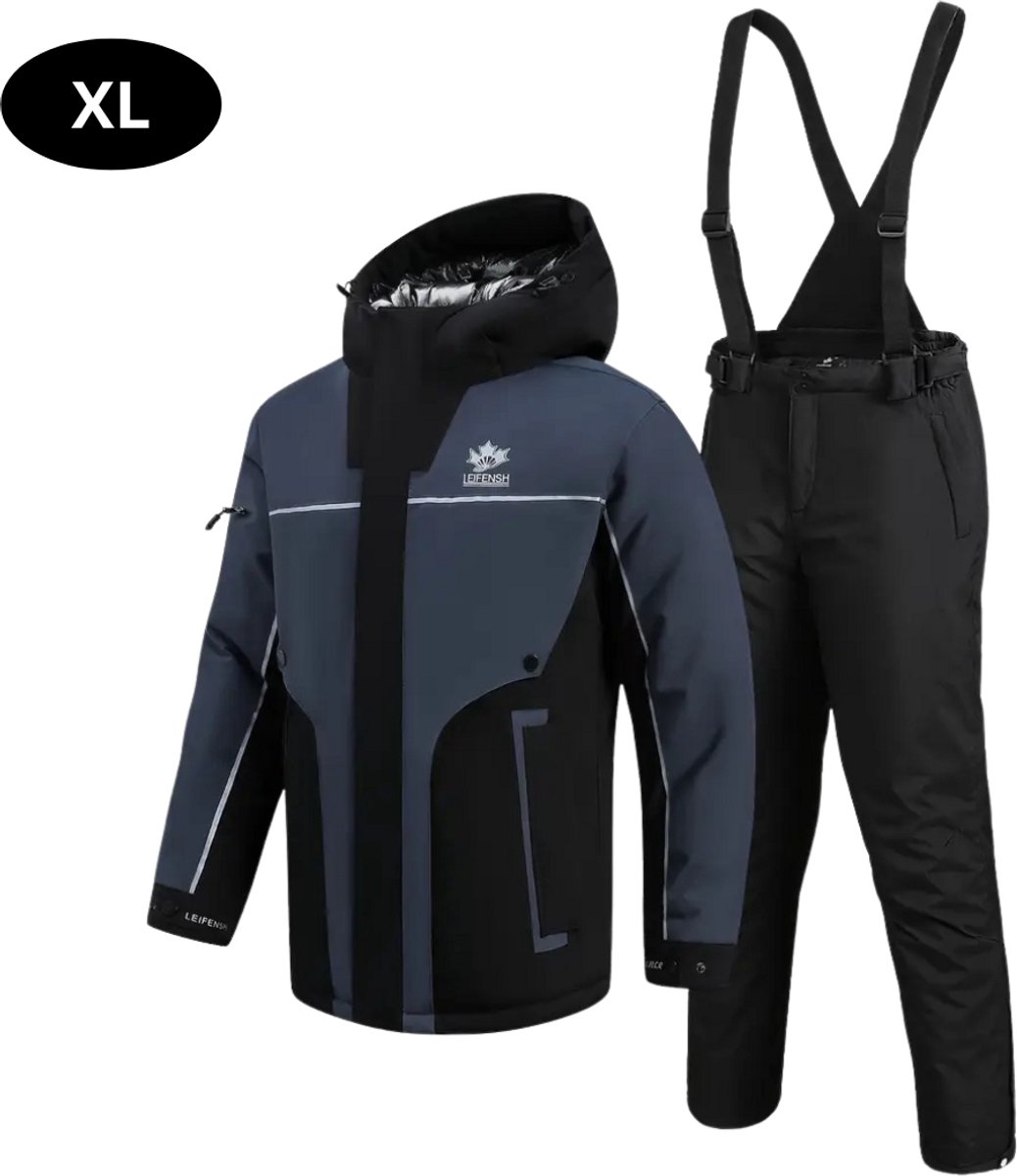 Bovista Ski Suit Skipak SkiBroek Wintersport Skijas Heren 2-Delig Grijs