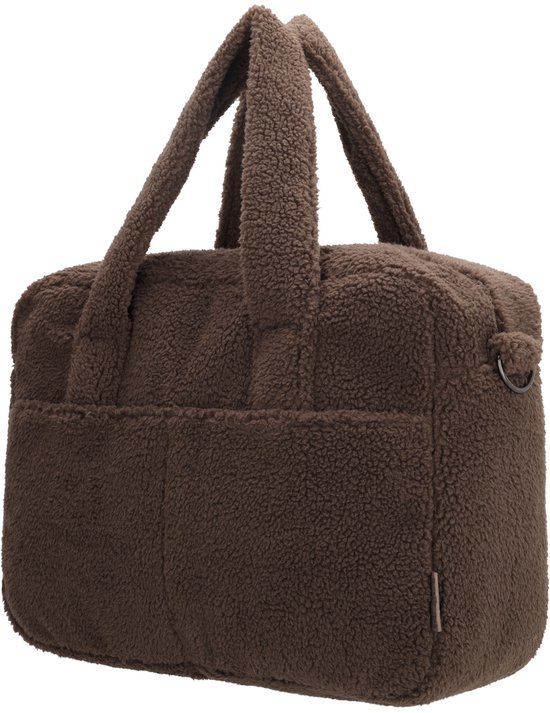Beagles Lugo Luiertas - Teddy - Shopper - Baby - Mama Tas - Verschoningstas - Diaper Bag - Donkerbruin van Merkloos — afbeelding 2