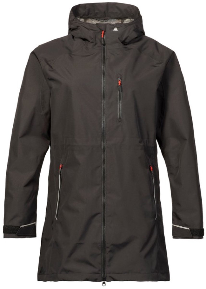 Zwarte lange dames regenjas Sardinia van Musto