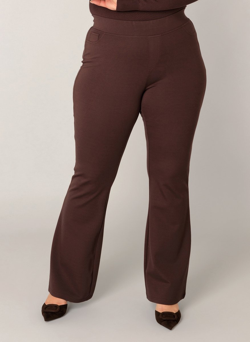 BASE LEVEL CURVY Allie Tregging - Brown - maat 1(48)