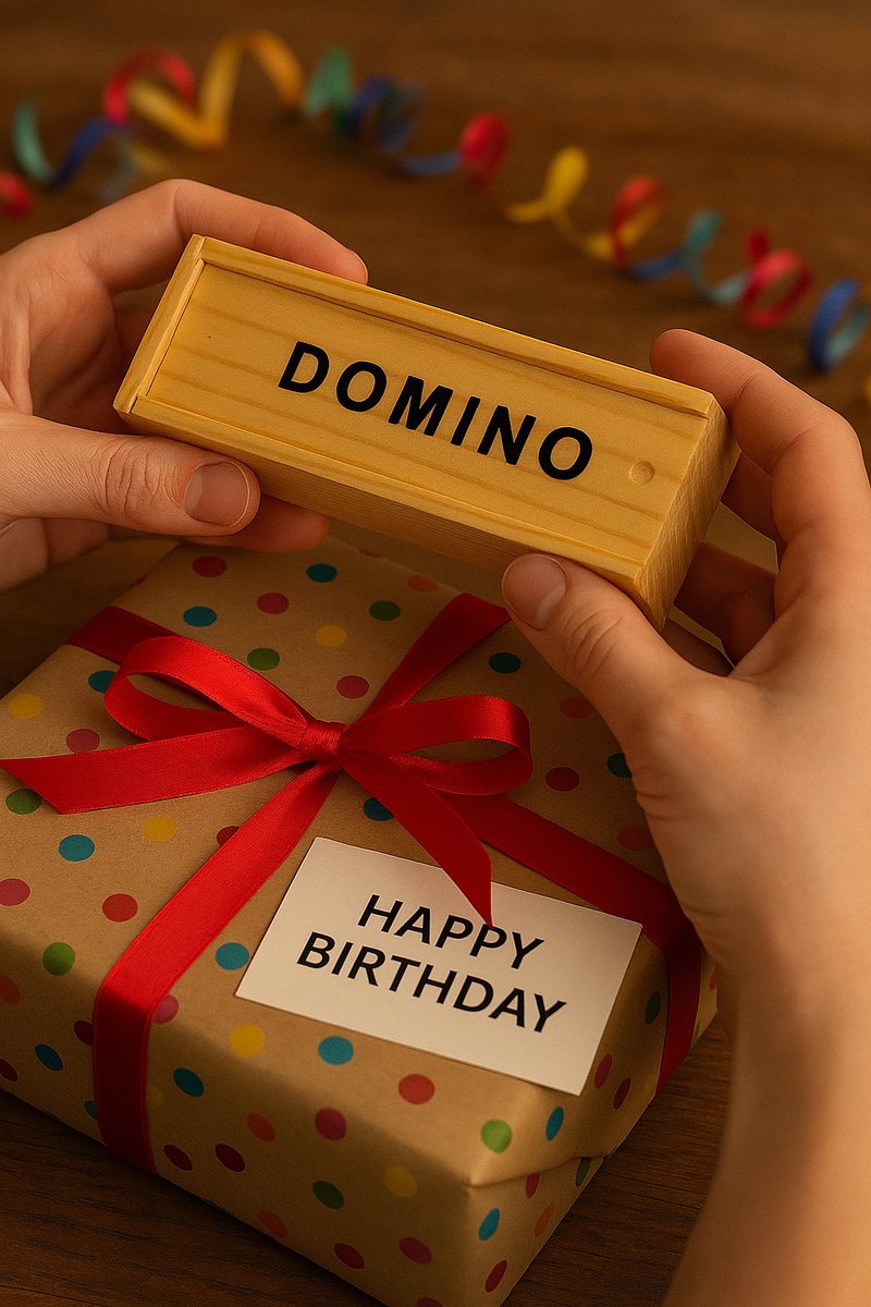 XMTECH Jeu de dominos en bois double six 28 pièces Pour les enfants