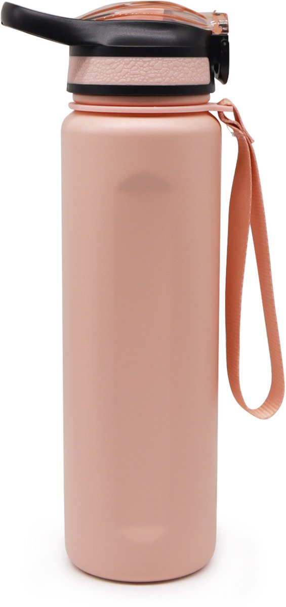 Motivai Cold Sip RVS Thermosfles met Rietje – 700ML (24oz) – Lekvrij & Isolerend – Motiverende Waterfles voor Koude Dranken – BPA-vrij – Rosé