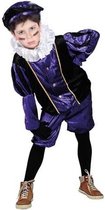 Witbaard Pietenpak Junior Polyester Paars/zwart 3-delig Mt 140