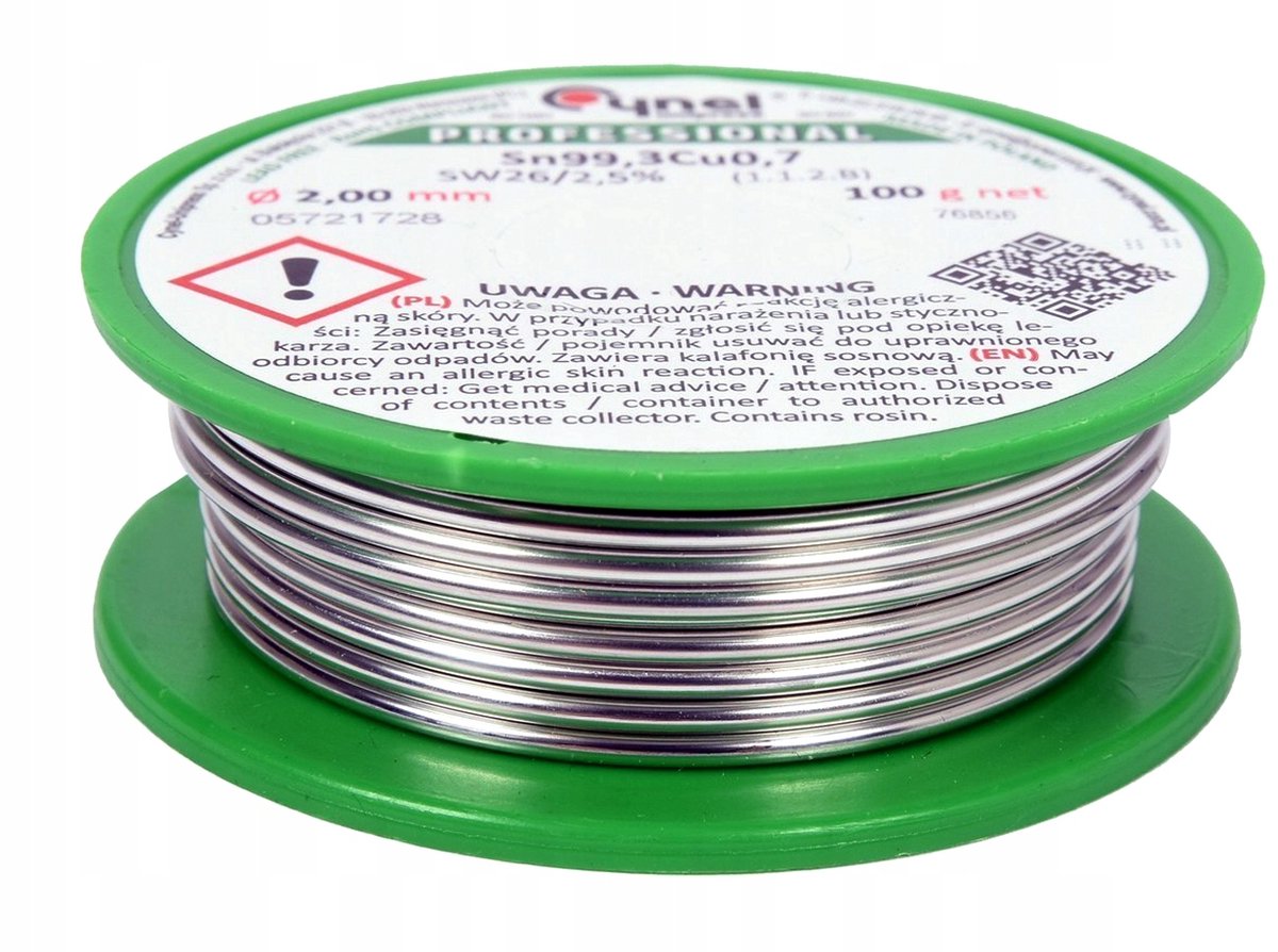 Loodvrije Soldeer 2mm 100g Vorel
