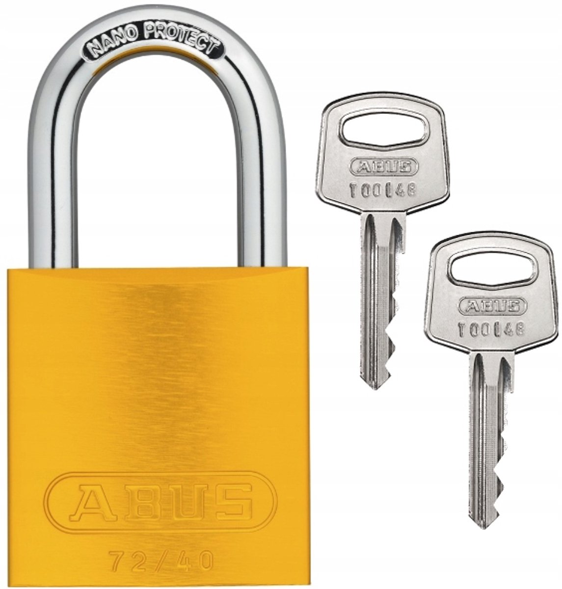 ABUS Titalium 72/40 Aluminium Hangslot Geel - Hoge Kwaliteit