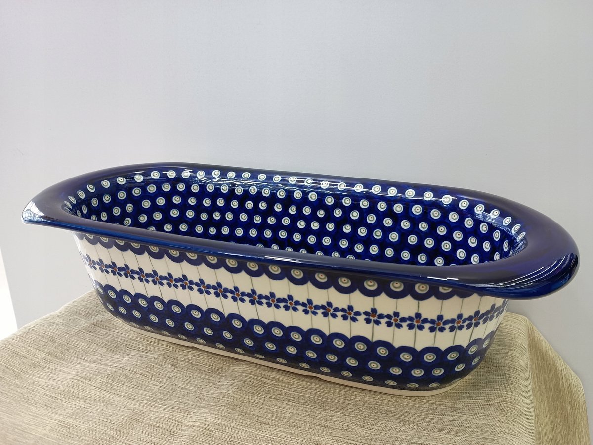 Bolesławiec Ovenschaal Broodvorm 40x18cm Keramiek