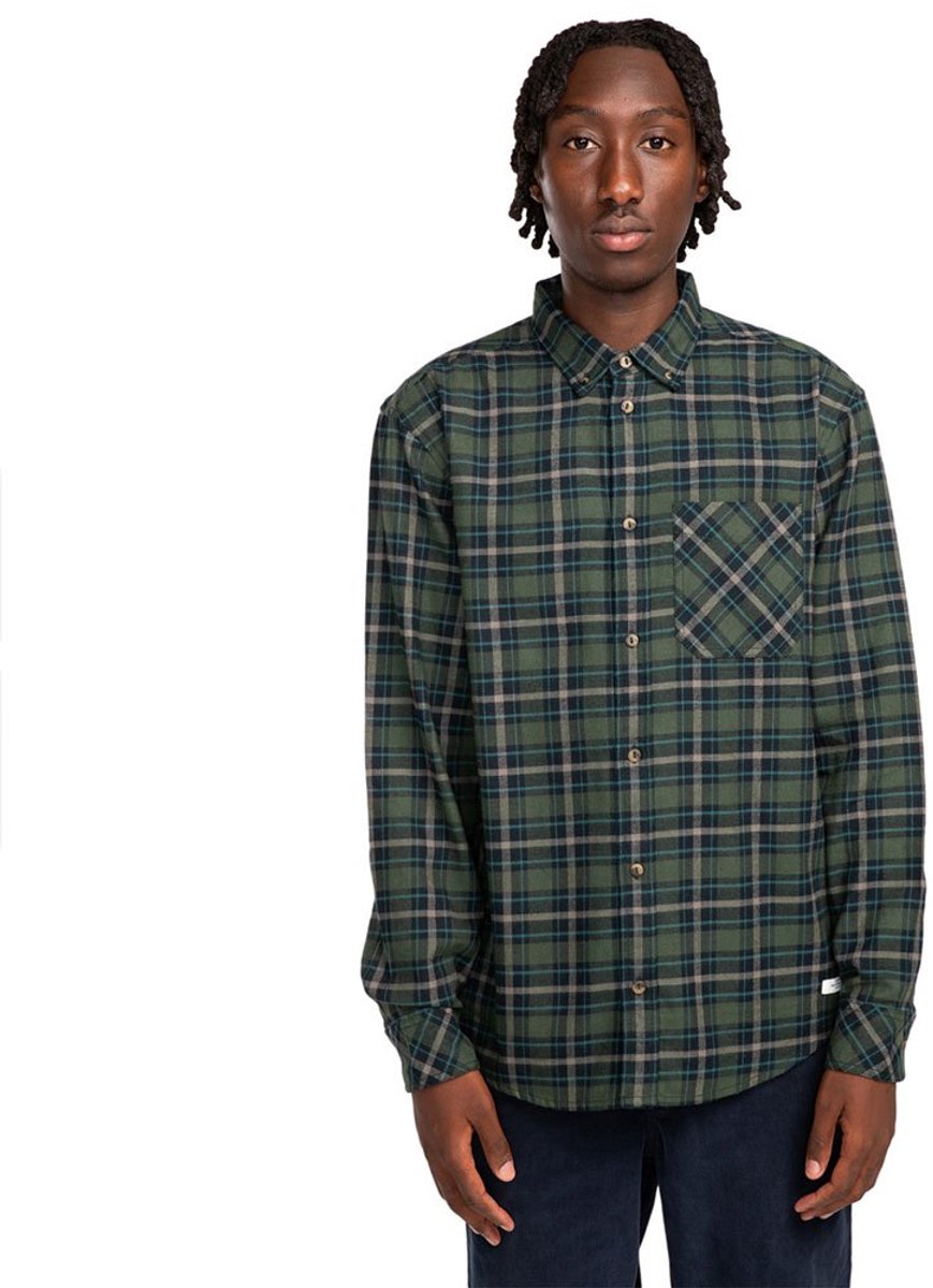 Element Ivy Overhemd Met Lange Mouwen S Man Deep Forest Plaid