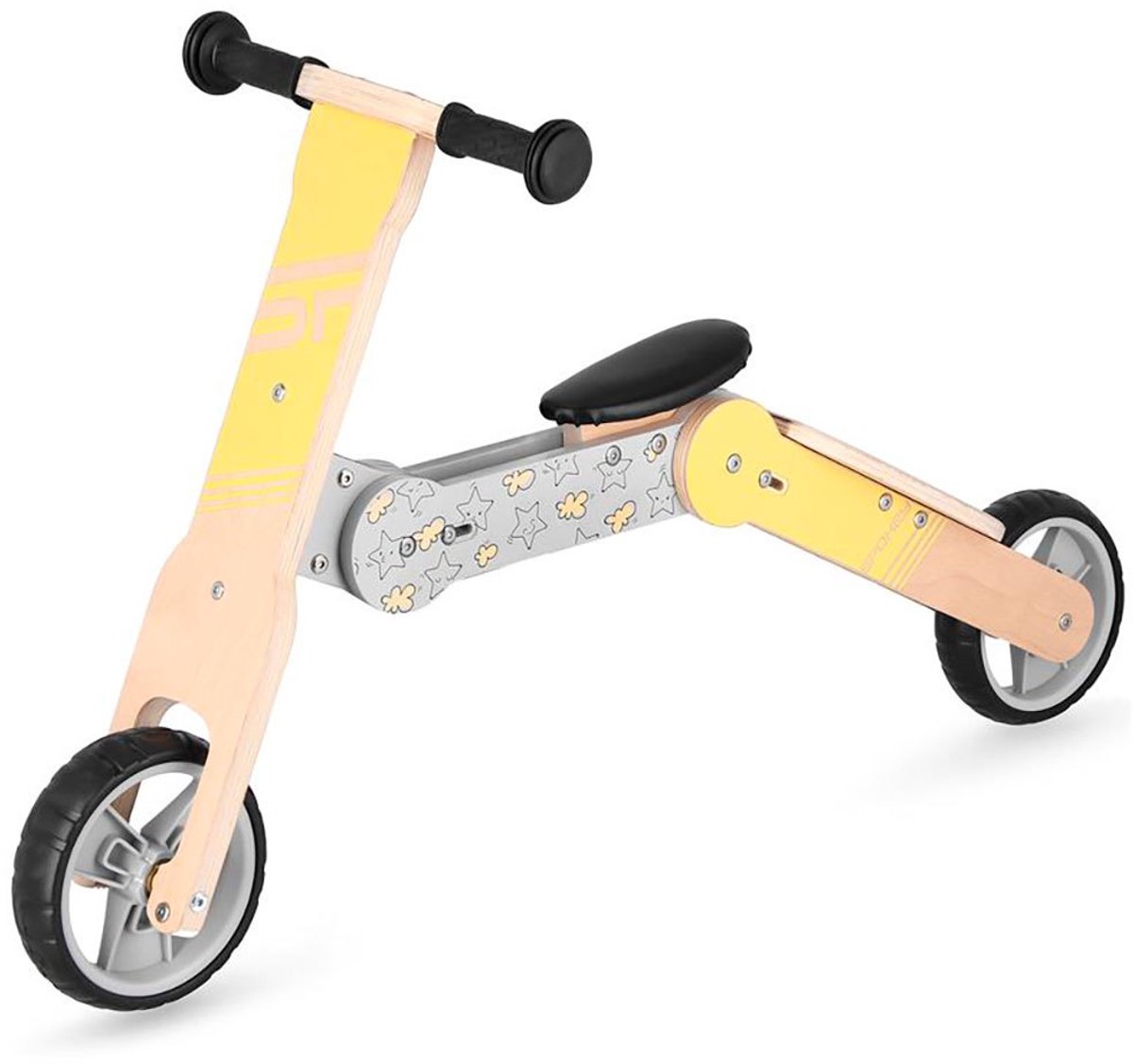 Spokey Woo-ride Multi 2in1 Loopfiets Geel Jongen