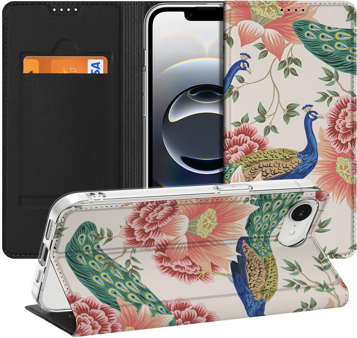 Hoesje maken voor Apple iPhone 16e/17e Pink Peacock