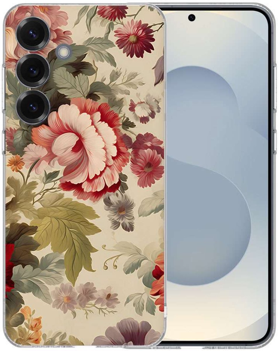 TPU Hoesje Samsung Galaxy S25 - Bloemen Backcover