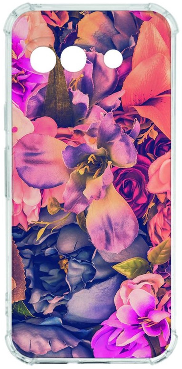 Google Pixel 9a Hoesje - Bosje Bloemen TPU Antishock