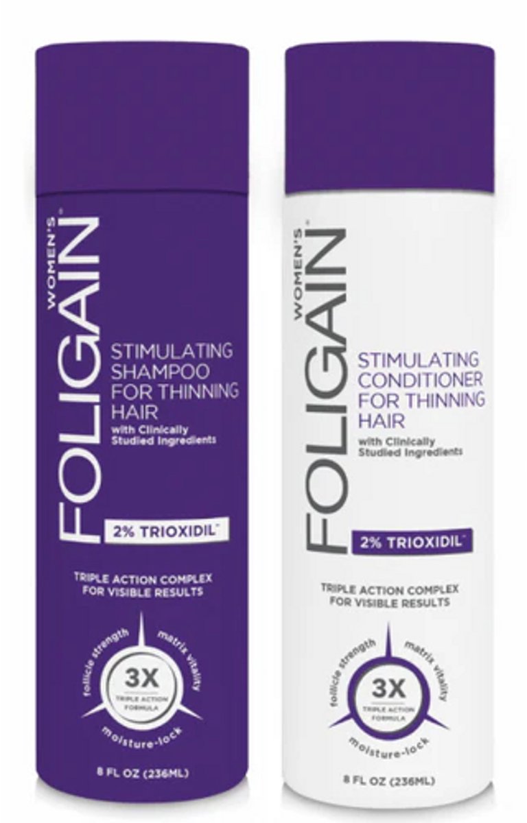 FOLIGAIN – Anti-Haaruitval Shampoo en Conditioner voor Vrouwen – 2x 236 ml