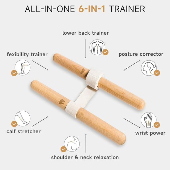 Verstelbare Hamstring Stretcher - Spierrekapparaat voor Thuis - Pijnverlichting & Flexibiliteit - Ideaal voor Yoga en Body Stretching van Fundermats — afbeelding 3