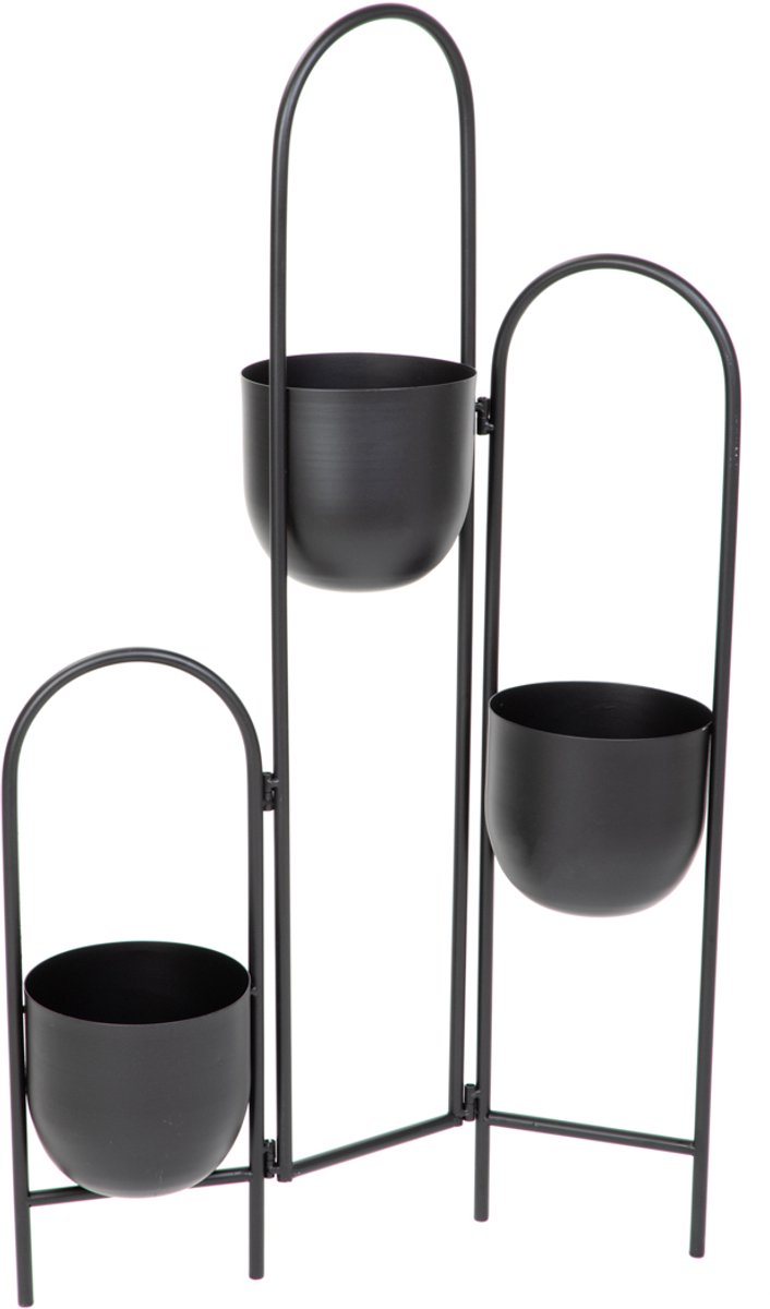 HOMLA - Flower trunk - Metal black - 49x14x80 cm