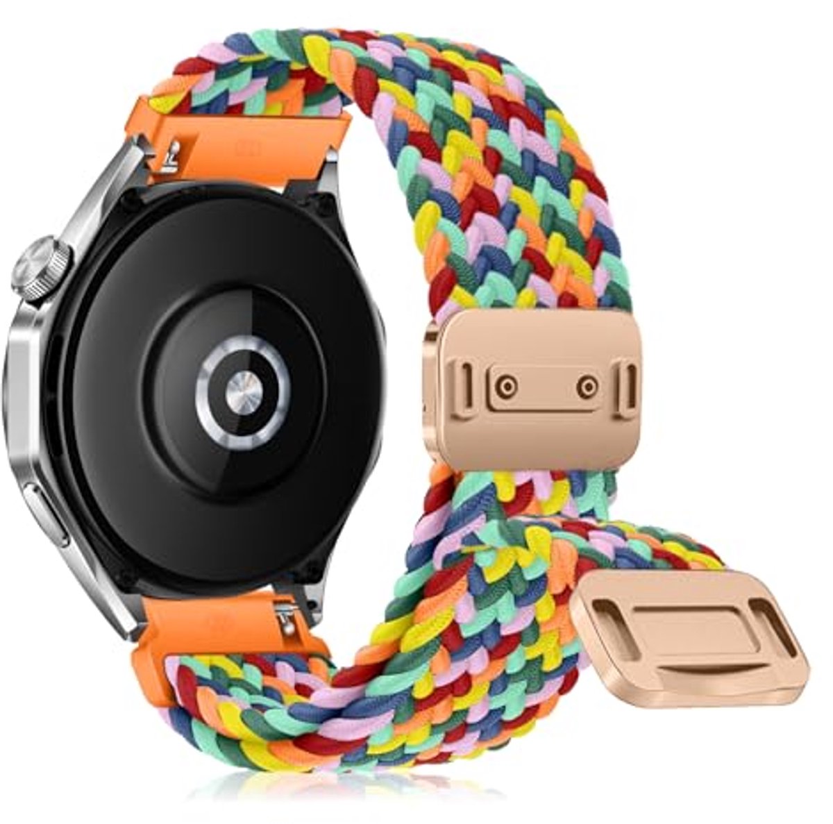 Gevlochten Nylon Sportarmband met Magneetsluiting - Reserveband 20mm 22mm