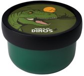 Boîte à fruits Mepal Campus – 300 ml – Fourchette à fruits incluse – Fermez hermétiquement – Boîte à collation – Dino