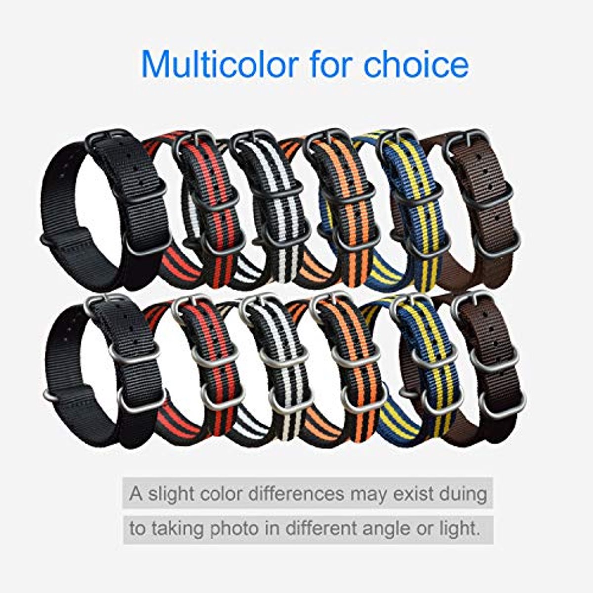 Nylon Horlogeband voor Heren met 4 Ringen - Kwaliteitsband voor Polshorloges