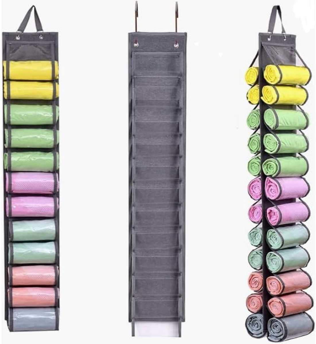 Hangende Organisator voor Leggings en Broeken - 24 Rollen Opberging voor Kleding