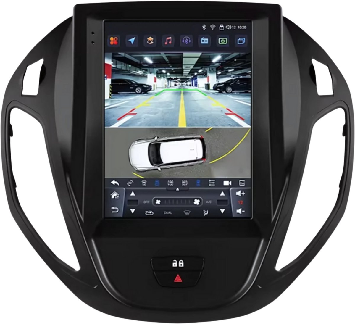 Autoradio bluetooth met camera - Carplay - Voor Ford Tourneo Transit (2012-2023) - Geschikt voor Apple en Android - Stereo - Navigatie - Navigatiesysteem auto