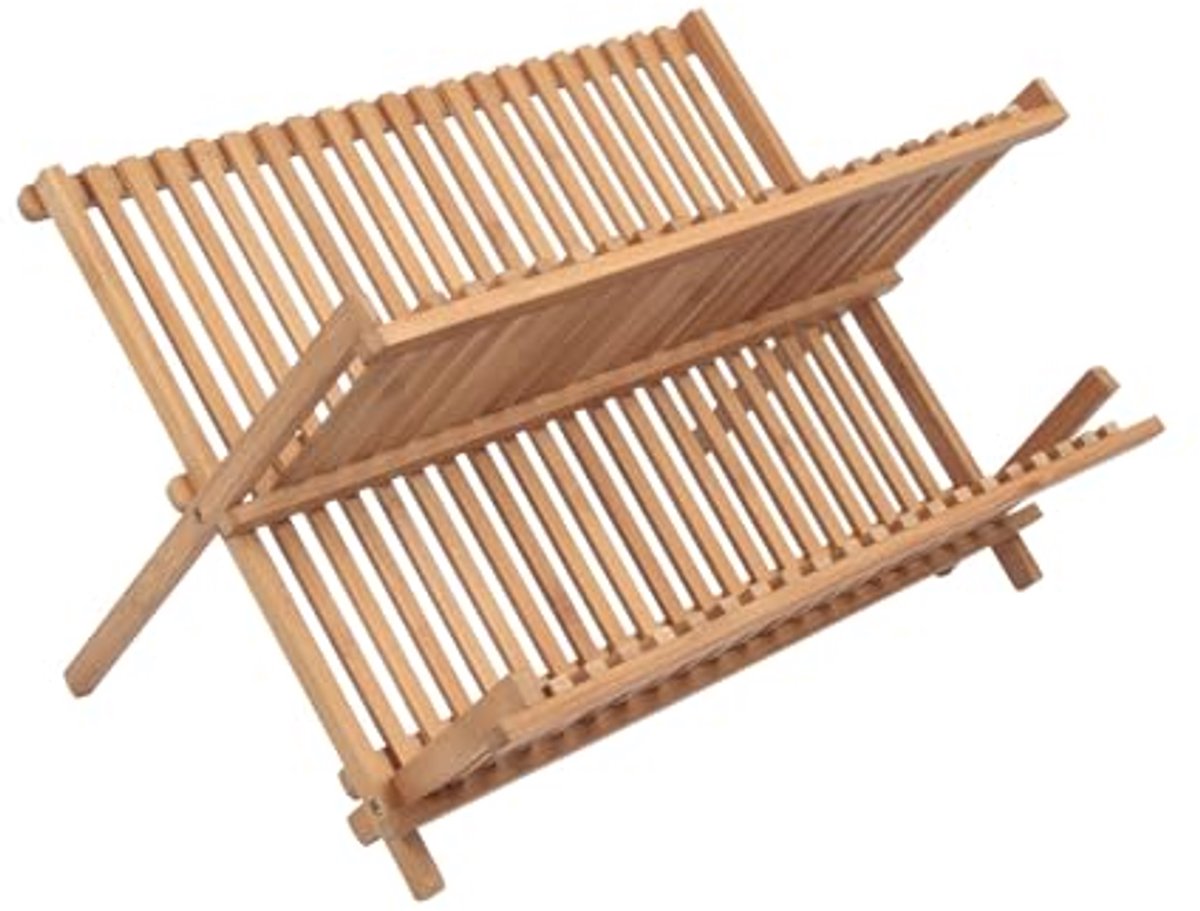 Afdruiprek voor Servies en Bestek van FSC-gecertificeerd Bamboe - 42 cm x 30 cm x 3,5 cm