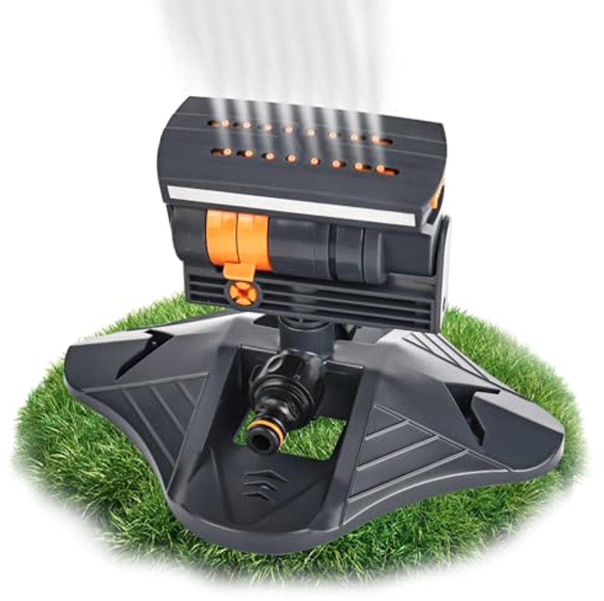 Automatische zwenksproeier voor tuinirrigatie met 16 sproeiers en 4 modi