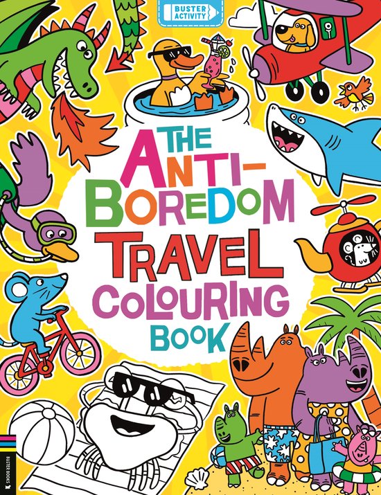 Anti-Boredom-The Anti-Boredom Travel Colouring Book