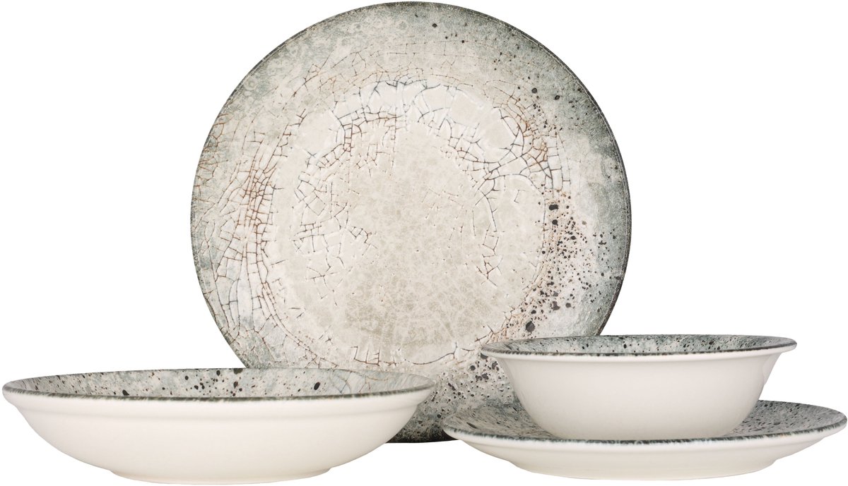 Rinart Serviesset (Medium) - Sedir - 24 delig - 6 persoons - Porselein