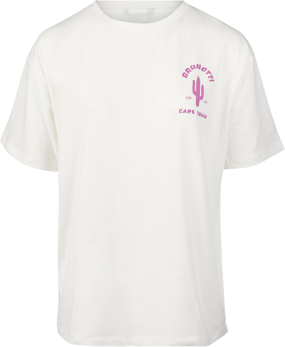 Brunotti Seaya-CT T-Shirt Snow Dames 100% Katoen Relaxed Fit S Wit