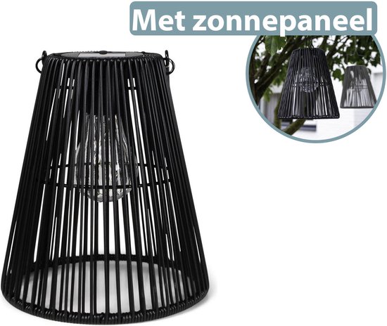 JENS Living Solar Lantaarn - Tafellampen elektrisch - Zwart van JENS Living — afbeelding 5