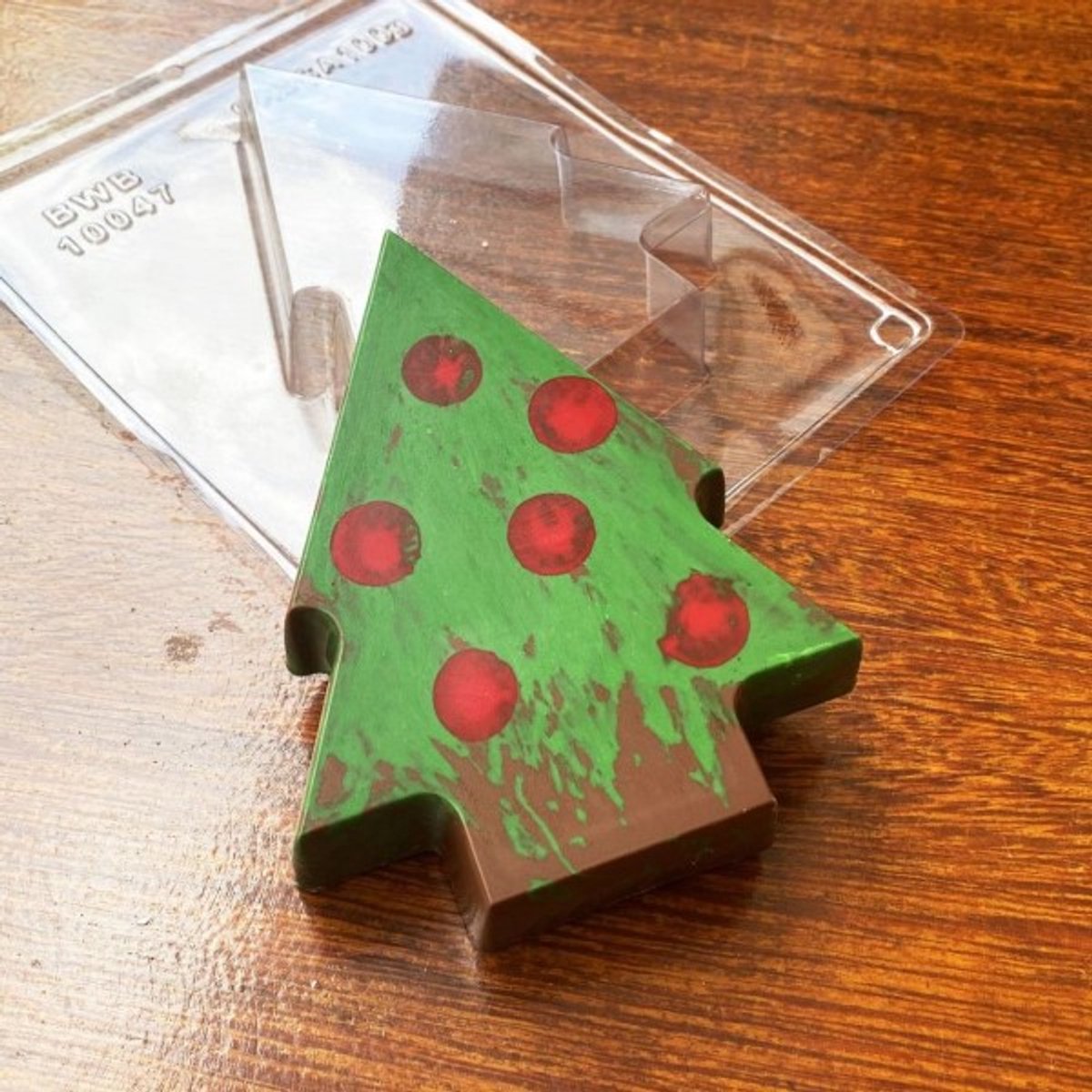 BWB chocolade mal kerstboom recht