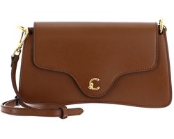 COCCINELLE Leren schoudertas clutch C-Me Calf Hi-Tech Crossbody Bag Cognac bruine