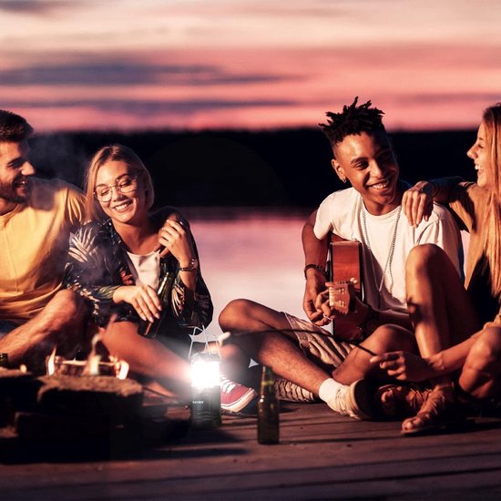 SMH LINE® Camping Lamp - Kampeerlamp - Incl. Batterijen - Noodlamp - LED - lantaarn - Kampeerlamp - Tentlamp - Zwart van Merkloos — afbeelding 5