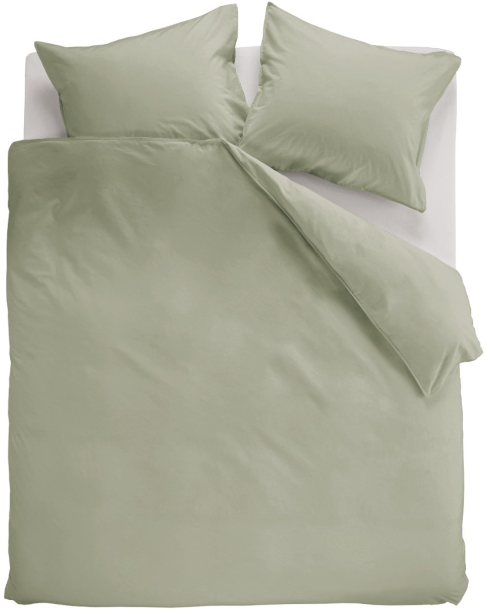 Linolux Dekbedovertrek Washed Cotton Green 2 persoons