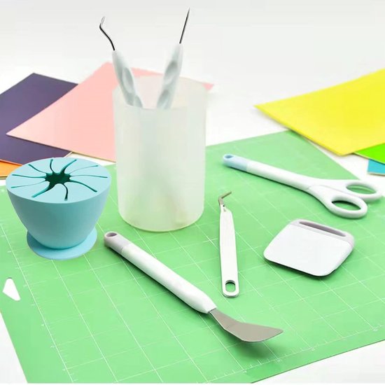TOVBMUP 1 Stuks Modelleren Gereedschap - Siliconen Werkstuk met Bloemvormige Opening - Geschikt voor Knutselen en DIY Projecten - Zuignapbasis voor Stabiele Tafelbevestiging - Gemakkelijk Schoon te Maken en Vuilafstotend - 6.5x5.5x5cm van Tovbmup — afbeelding 4