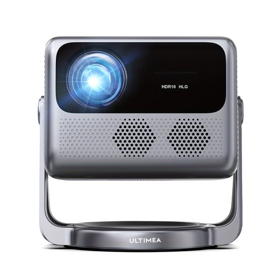 Projector – Beamer – Mini Beamer – Smart Projector – Draagbare Beamer – Full HD 1080p – Android TV 11.0 – 600 ANSI Lumen HDR+HLG Gimbal Stand