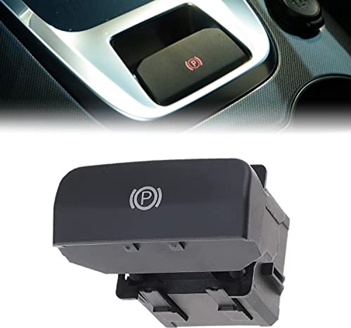 Elektrische Handrem Schakelaar voor Peugeot 3008 5008 - Mat Zwart