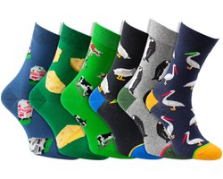 Sokkenpakket | Grappige sokken | Dames sokken | Merk: Teckel | Maat: 36-42 | Thema: Dieren | 6 Paar