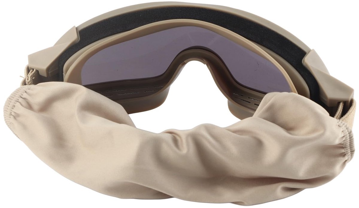 Desert Locust Glasses Desert Locust Glasses Windproof Sandproof Outdoor Glasses with 2 Lens Khaki for Motorcycle Cycling Paintball Hunting