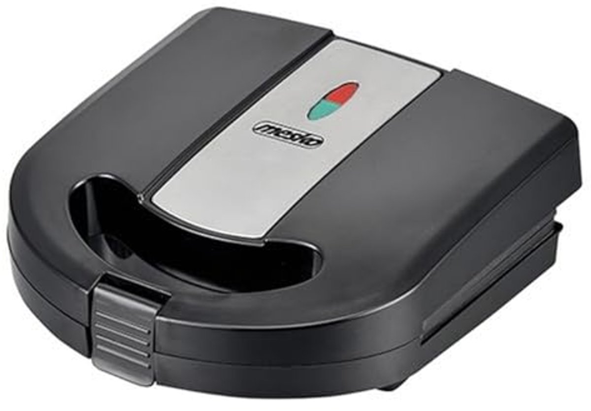 3-in-1 Contactgrill met 1000 Watt Vermogen - Tosti-, Wafel- en Grillmachine