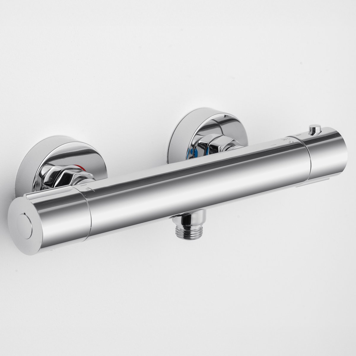 DERW MAX Thermostatische Douchekraan - Hartafstand 15 CM - 38℃ Thermostatische - Inclusief koppelingen - Chroom