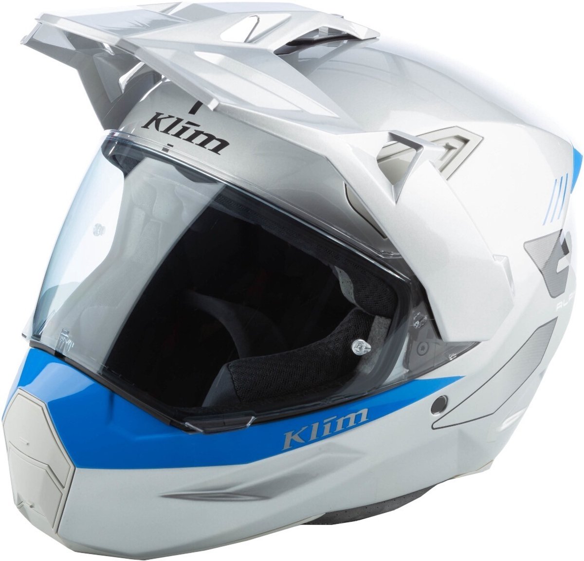 Klim X1 Alpha Carbon Grijs Blauw Adventure Integraalhelm - Helm