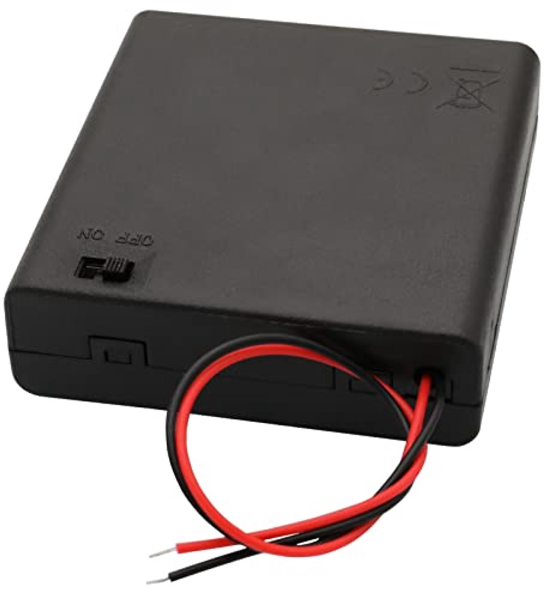 6V AA-batterijhouder met Draadkabels en AAN/UIT-schakelaar - 4 Stuks