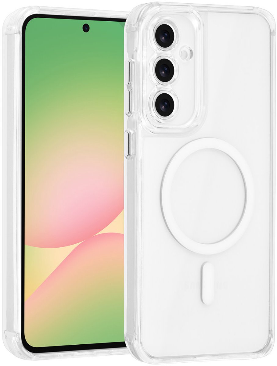 TUNIQ Back cover voor Galaxy A56 - MagSafe - Antishock - Transparant