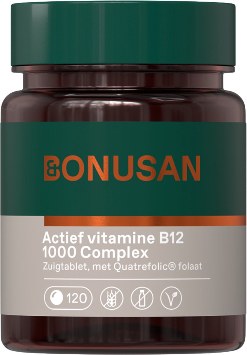 BONUSAN Actief Vitamine B12 1000 Complex zuigtabletten
