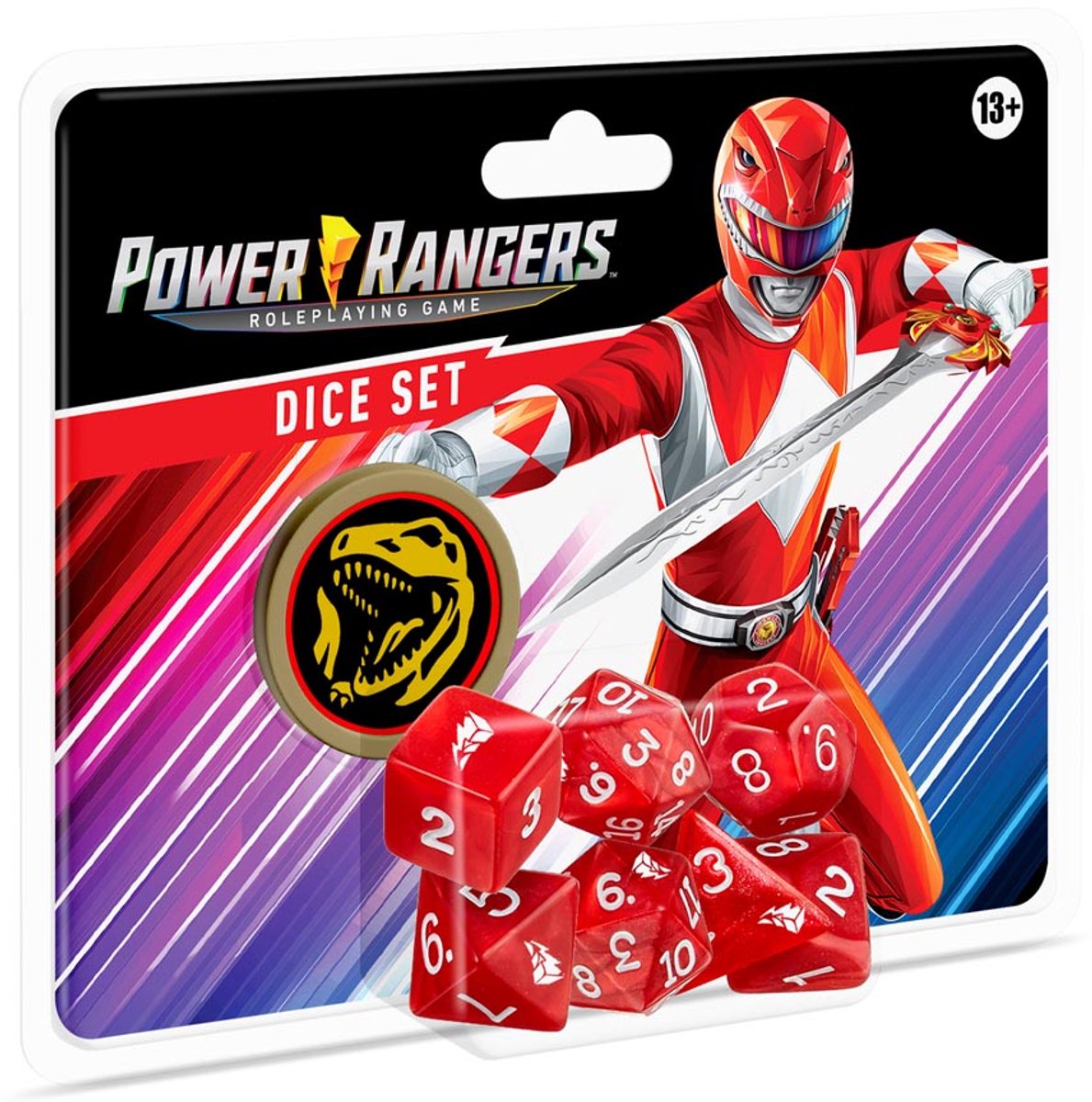 Power Rangers: RPG Dice Set Red - Dobbelstenenset - Renegade Game Studios