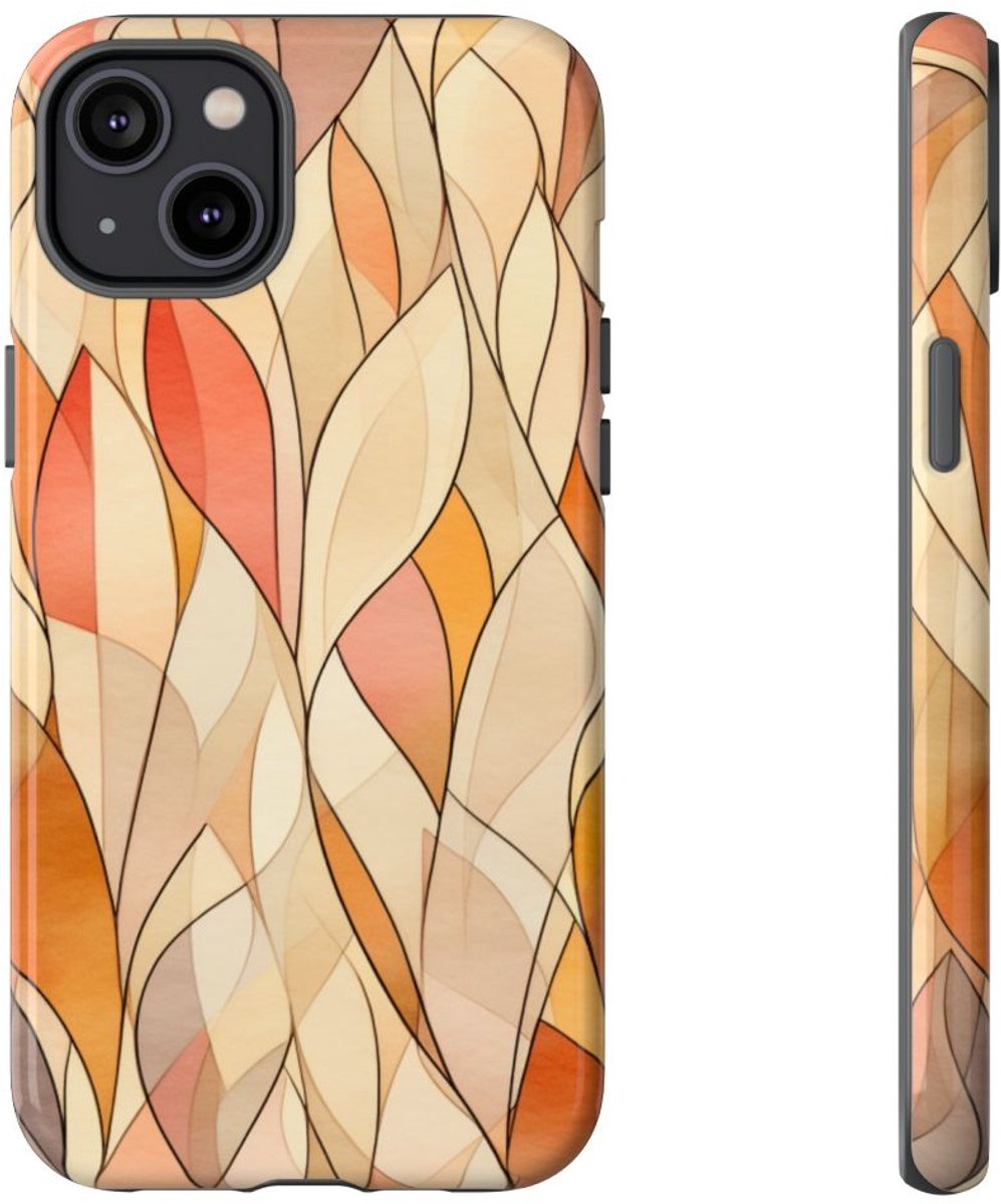 Aquarel Herfstbladeren Patroon – Telefoonhoesje Geschikt voor iPhone 14 Plus