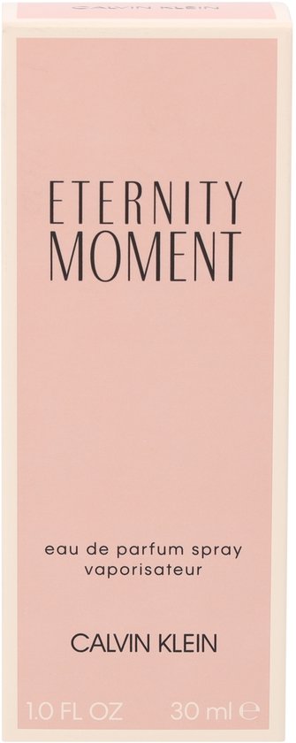 Emballage du vaporisateur Calvin Klein Eternity Moment Eau de Parfum, 30 ml.