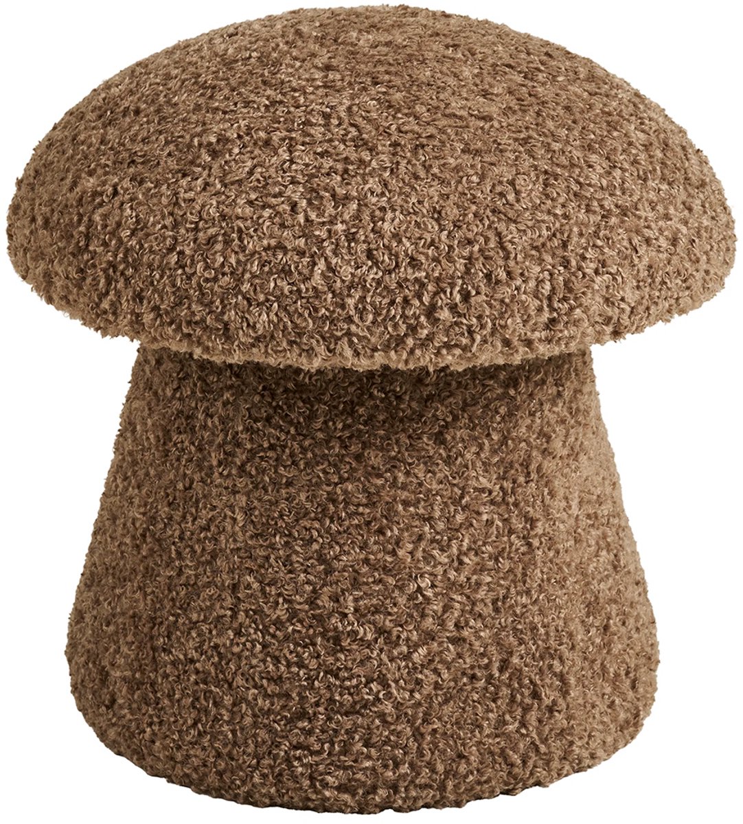 Artichok Beer Poef Teddy Bruin - Voetenbank - Krukje - woonkamer - Ø45 x 45 cm