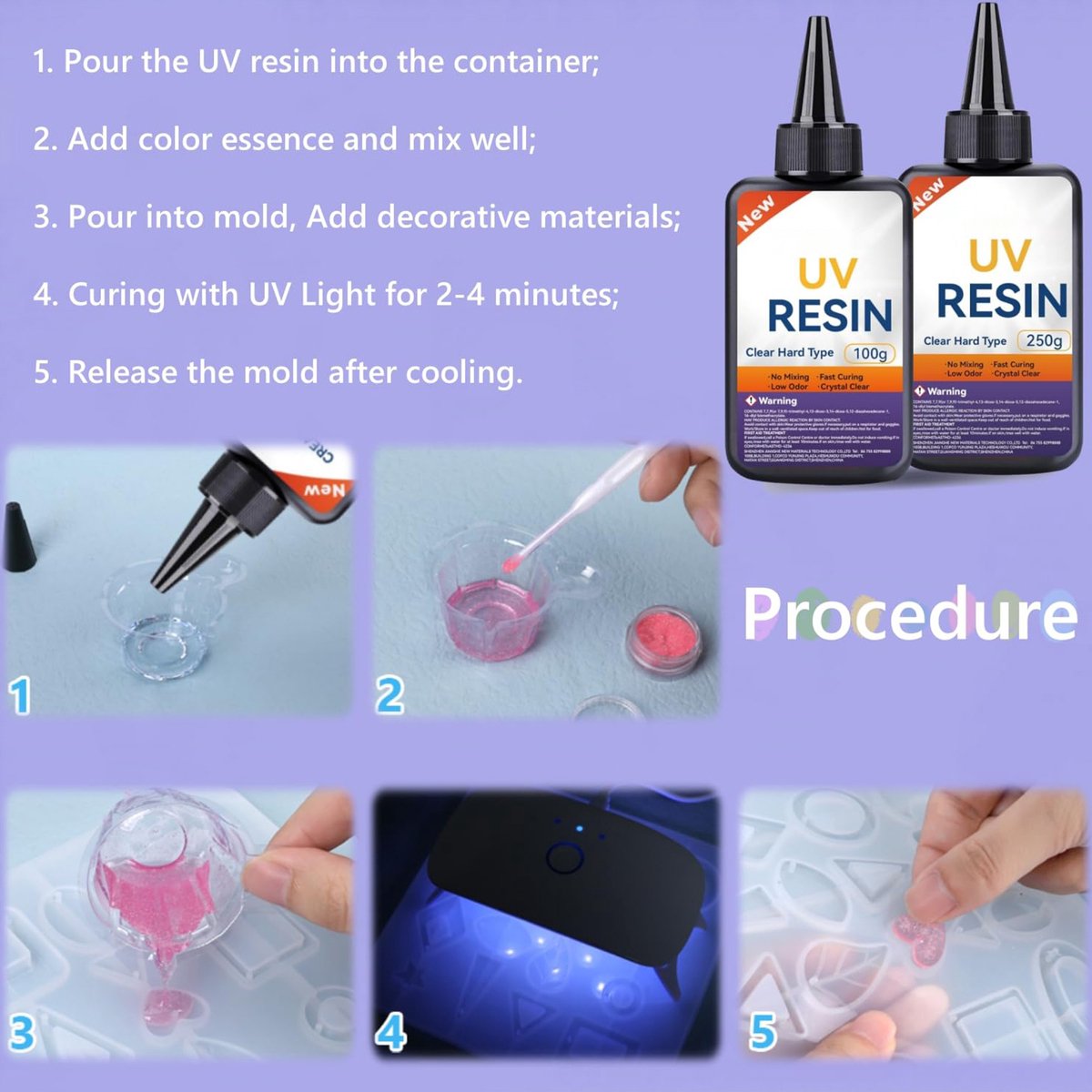 100 ml UV-absorber anti geel vergelen blocker epoxyhars epoxy pipet